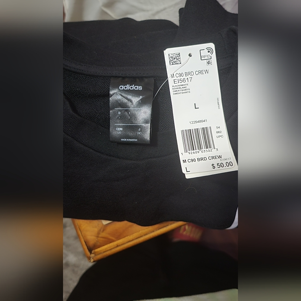 Adidas Black Crew Neck Shirt